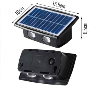 💡 Luz Lampara Solar LED Inalámbrica para exteriores 4 luces
